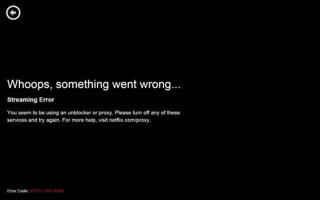 Netflix-Proxy-Error